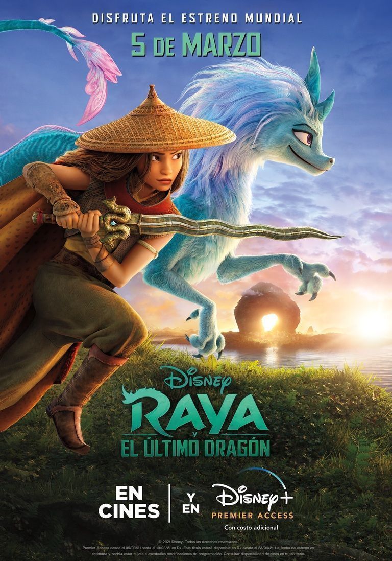 Raya y el Último Dragón se podrá ver De forma anticipada en Disney+ A un precio final diferencial, desde el mismo día del estreno del film en cines